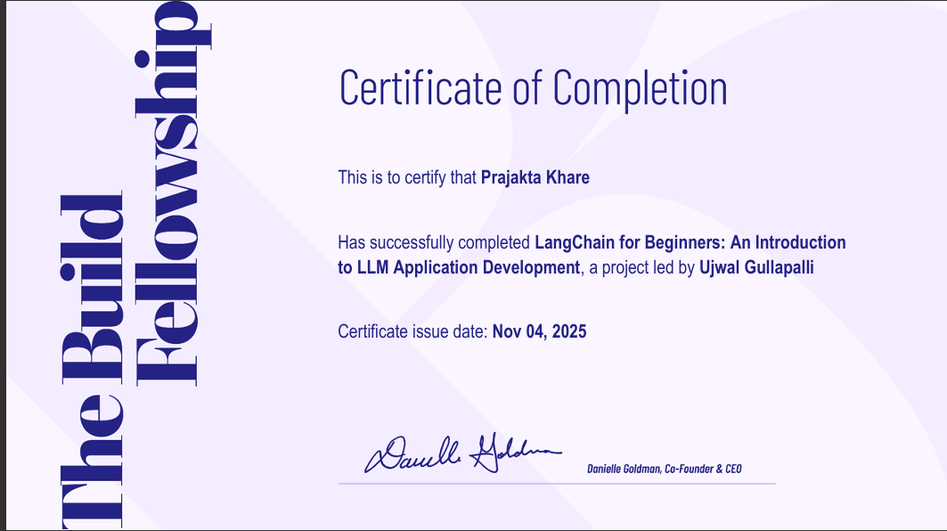 Build Project Certification